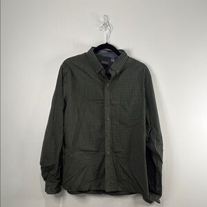Van Heusen Slim Fit Green Long Sleeve Dress Shirt
